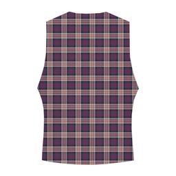 ScotsTee Shop Scottish MacDonald Pattern of Plaids Crest Tartan Waistcoat Sleeveless Suit Vest
