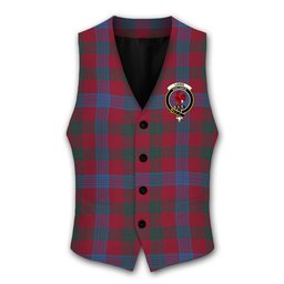 ScotsTee Shop Scottish Laing Artefact Modern Crest Tartan Waistcoat Sleeveless Suit Vest