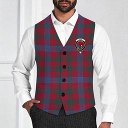 ScotsTee Shop Scottish Laing Artefact Modern Crest Tartan Waistcoat Sleeveless Suit Vest