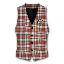 ScotsTee Shop Scottish MacAlister Dress Modern Crest Tartan Waistcoat Sleeveless Suit Vest