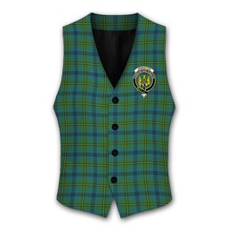 ScotsTee Shop Scottish Johnstone Originaux Ancient Clan Crest Tartan Waistcoat Sleeveless Suit Vest