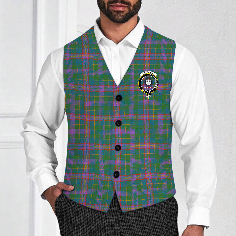 ScotsTee Shop Scottish Pitcairn Hunting Ancient Crest Tartan Waistcoat Sleeveless Suit Vest