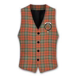 ScotsTee Shop Scottish Scott Ancient Crest Tartan Waistcoat Sleeveless Suit Vest
