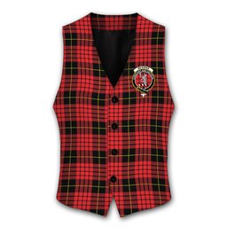 ScotsTee Shop Scottish McSwan Modern Crest Tartan Waistcoat Sleeveless Suit Vest