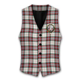 ScotsTee Shop Scottish MacLean Dress Modern Crest Tartan Waistcoat Sleeveless Suit Vest
