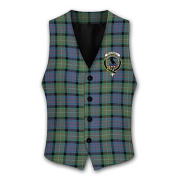 ScotsTee Shop Scottish McDonell Of Glengarry Ancient Crest Tartan Waistcoat Sleeveless Suit Vest