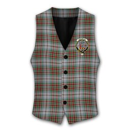 ScotsTee Shop Scottish MacBean Dress Crest Tartan Waistcoat Sleeveless Suit Vest