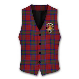 ScotsTee Shop Scottish MacGillivray Crest Tartan Waistcoat Sleeveless Suit Vest