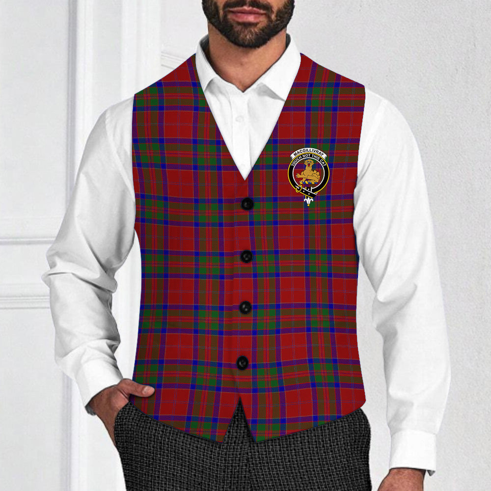 ScotsTee Shop Scottish MacGillivray Crest Tartan Waistcoat Sleeveless Suit Vest