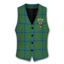 ScotsTee Shop Scottish Johnstone Ancient Crest Tartan Waistcoat Sleeveless Suit Vest