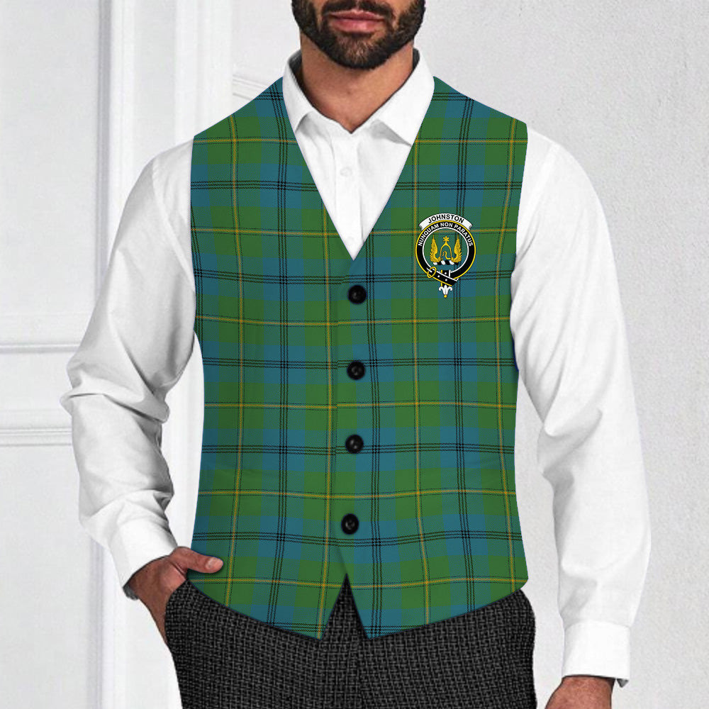 ScotsTee Shop Scottish Johnstone Ancient Crest Tartan Waistcoat Sleeveless Suit Vest