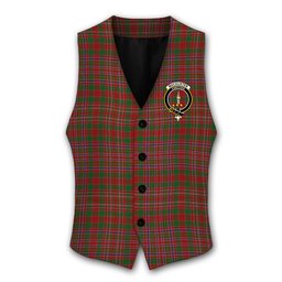 ScotsTee Shop Scottish MacAlister 1950 Crest Tartan Waistcoat Sleeveless Suit Vest