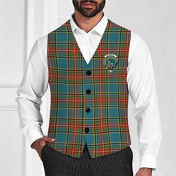 ScotsTee Shop Scottish MacBeth Ancient Crest Tartan Waistcoat Sleeveless Suit Vest