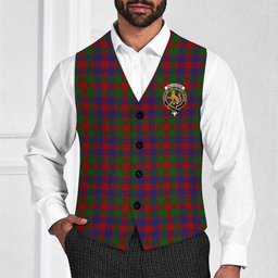 ScotsTee Shop Scottish MacGowan Crest Tartan Waistcoat Sleeveless Suit Vest