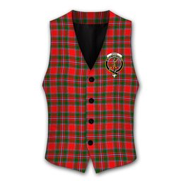ScotsTee Shop Scottish Spens Modern Crest Tartan Waistcoat Sleeveless Suit Vest