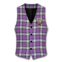 ScotsTee Shop Scottish Sinclair Dress (Dance) Ancient Clan Crest Tartan Waistcoat Sleeveless Suit Vest