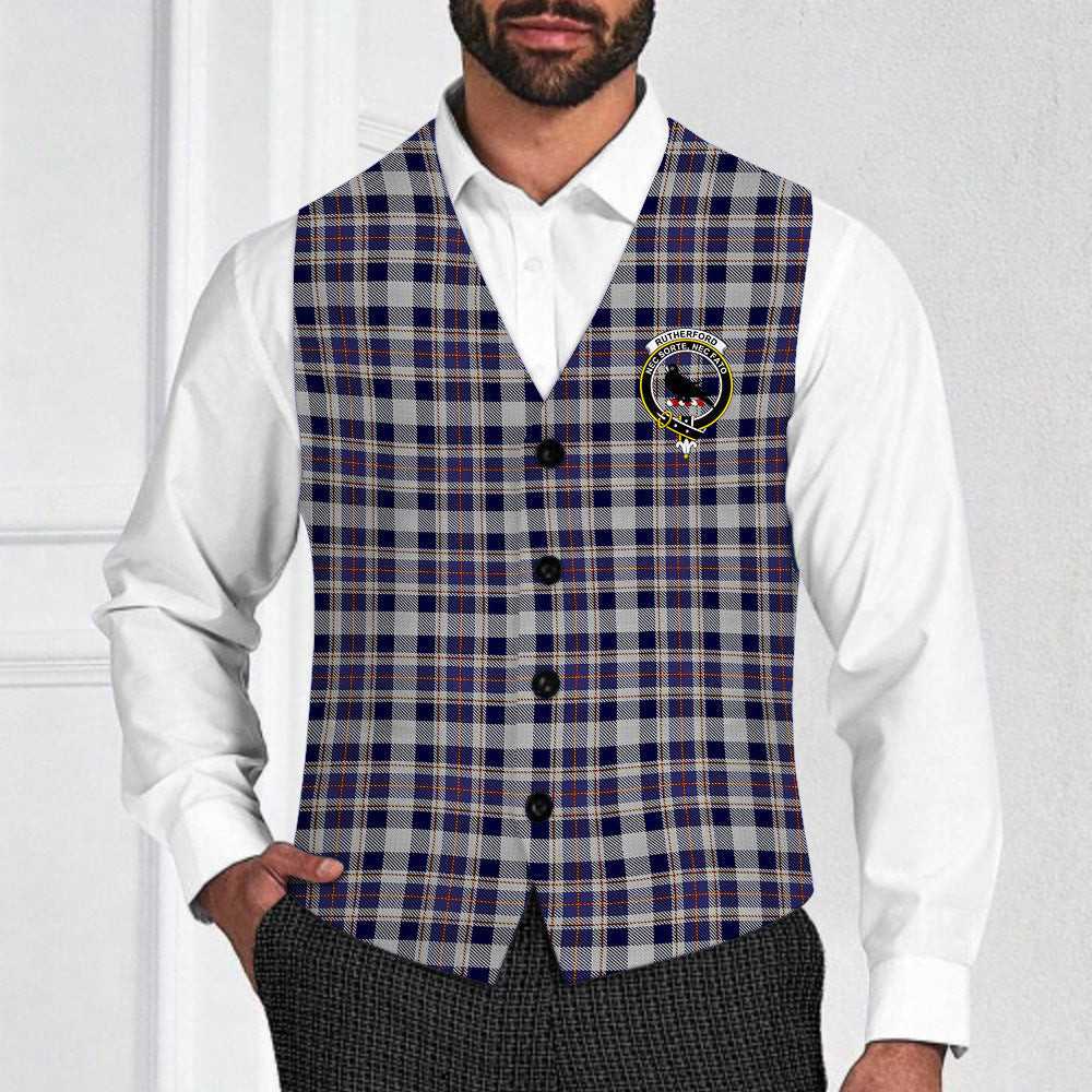 ScotsTee Shop Scottish Rutherford Simon Travis Alan Crest Tartan Waistcoat Sleeveless Suit Vest