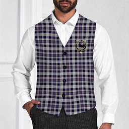 ScotsTee Shop Scottish Rutherford Simon Travis Alan Crest Tartan Waistcoat Sleeveless Suit Vest