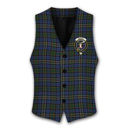 ScotsTee Shop Scottish MacRae Hunting 4 Crest Tartan Waistcoat Sleeveless Suit Vest
