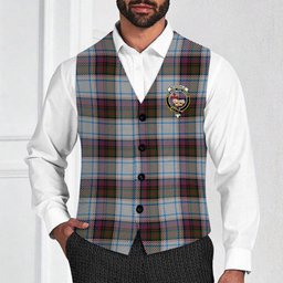 ScotsTee Shop Scottish McDonald Dress Ancient Crest Tartan Waistcoat Sleeveless Suit Vest