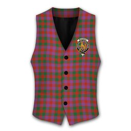 ScotsTee Shop Scottish McGowan Portrait Ancient Crest Tartan Waistcoat Sleeveless Suit Vest