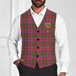 ScotsTee Shop Scottish McGowan Portrait Ancient Crest Tartan Waistcoat Sleeveless Suit Vest