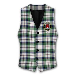 ScotsTee Shop Scottish McNaughton Dress Modern Crest Tartan Waistcoat Sleeveless Suit Vest