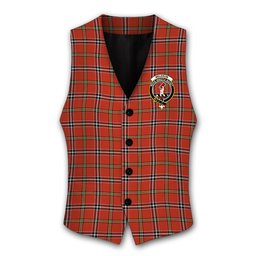 ScotsTee Shop Scottish Meldrum Dress Ancient Crest Tartan Waistcoat Sleeveless Suit Vest