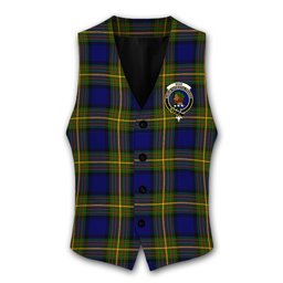 ScotsTee Shop Scottish Muir Crest Tartan Waistcoat Sleeveless Suit Vest