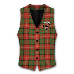 ScotsTee Shop Scottish Nisbet Ancient Crest Tartan Waistcoat Sleeveless Suit Vest