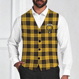 ScotsTee Shop Scottish MacLeod of Lewis Ancient SC Crest Tartan Waistcoat Sleeveless Suit Vest