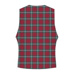 ScotsTee Shop Scottish McLaine of Loch Buie Modern Crest Tartan Waistcoat Sleeveless Suit Vest