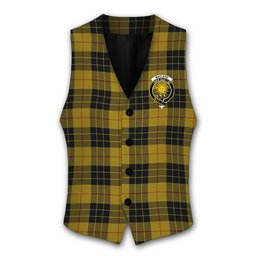 ScotsTee Shop Scottish MacLeod of Lewis Ancient Crest Tartan Waistcoat Sleeveless Suit Vest