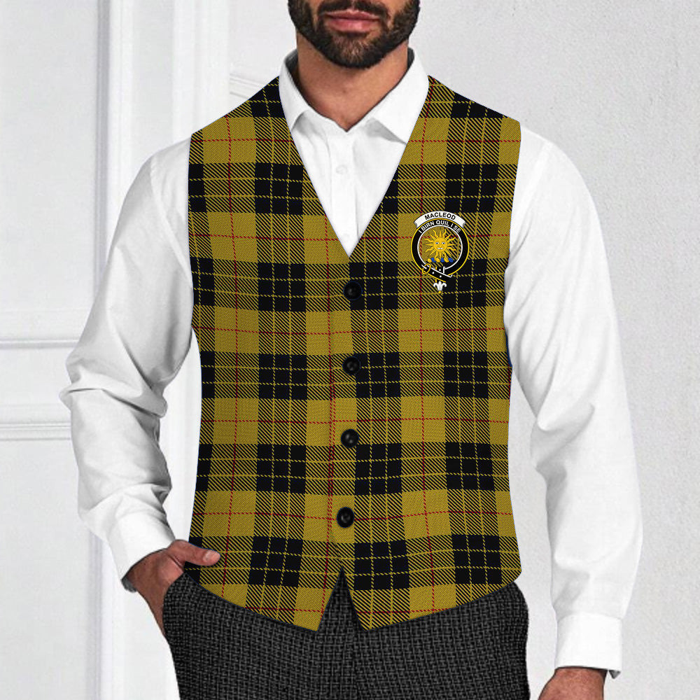 ScotsTee Shop Scottish MacLeod of Lewis Ancient Crest Tartan Waistcoat Sleeveless Suit Vest