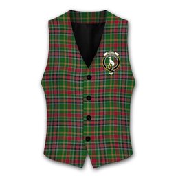 ScotsTee Shop Scottish Hunter Wilsons Crest Tartan Waistcoat Sleeveless Suit Vest