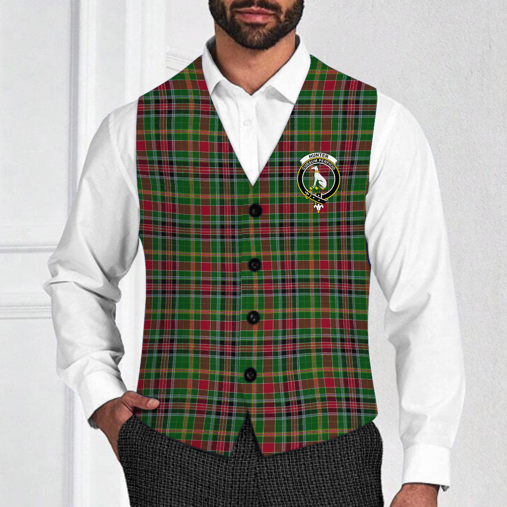 ScotsTee Shop Scottish Hunter Wilsons Crest Tartan Waistcoat Sleeveless Suit Vest