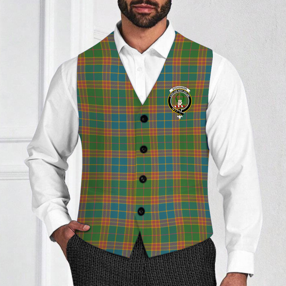 ScotsTee Shop Scottish Stevenson Old Ancient Crest Tartan Waistcoat Sleeveless Suit Vest
