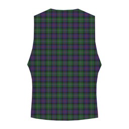 ScotsTee Shop Scottish McCallum Crest Tartan Waistcoat Sleeveless Suit Vest