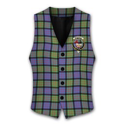 ScotsTee Shop Scottish McDonald Ancient Crest Tartan Waistcoat Sleeveless Suit Vest