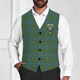 ScotsTee Shop Scottish Strang of Balkaskie Ancient Crest Tartan Waistcoat Sleeveless Suit Vest