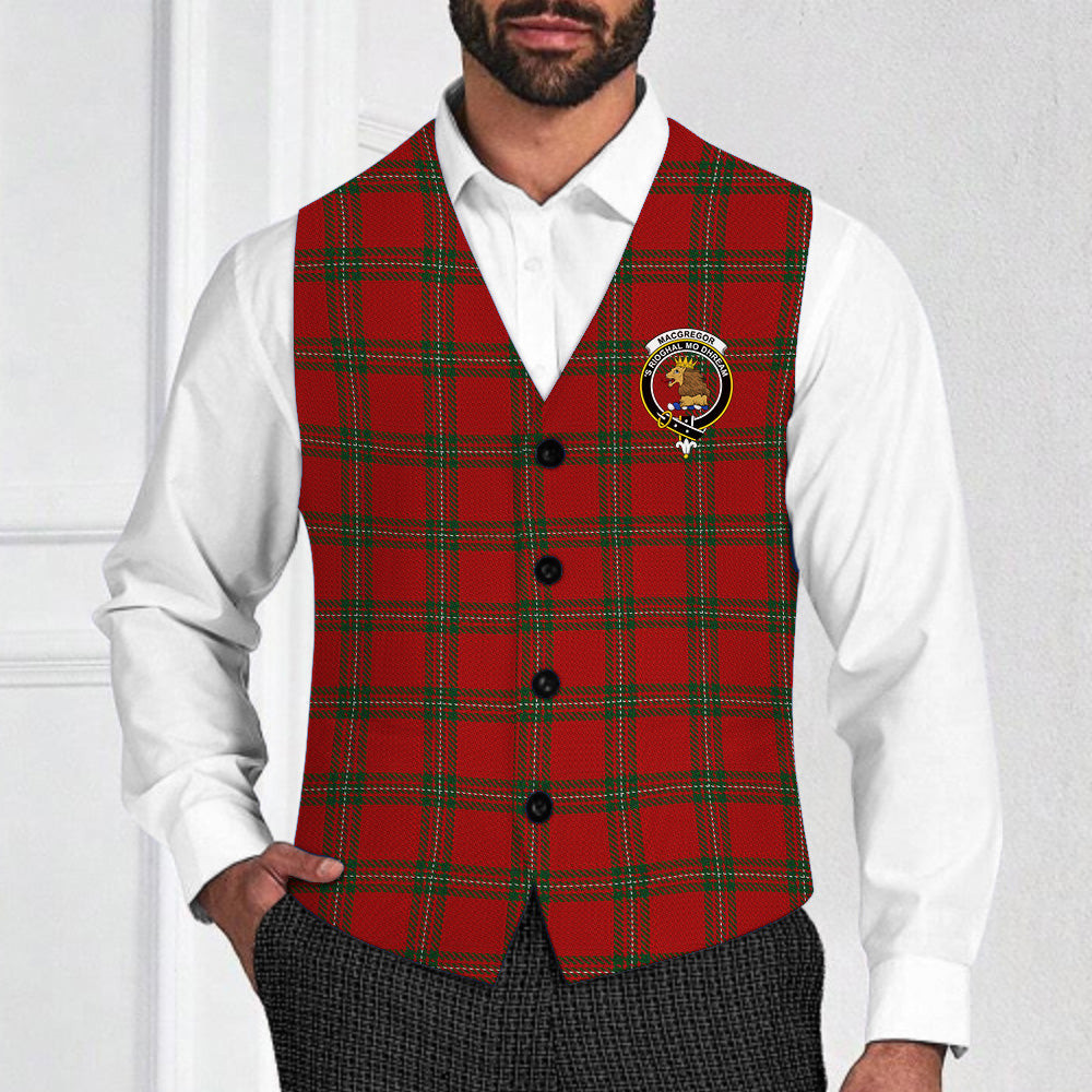 ScotsTee Shop Scottish MacGregor 2 Crest Tartan Waistcoat Sleeveless Suit Vest