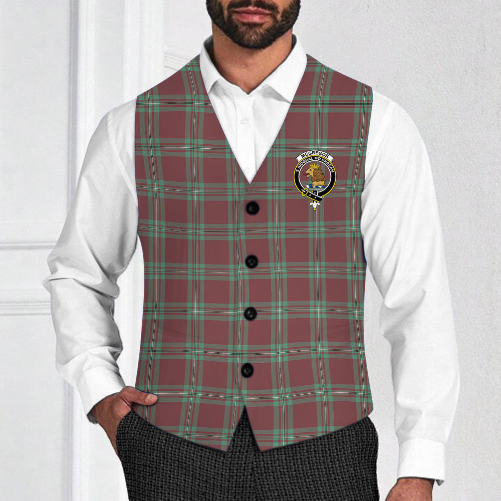 ScotsTee Shop Scottish McGregor Hunting Ancient Crest Tartan Waistcoat Sleeveless Suit Vest
