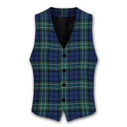 ScotsTee Shop Scottish Allan Tartan Waistcoat Sleeveless Suit Vest