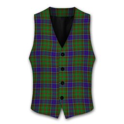 ScotsTee Shop Scottish Adam Tartan Waistcoat Sleeveless Suit Vest