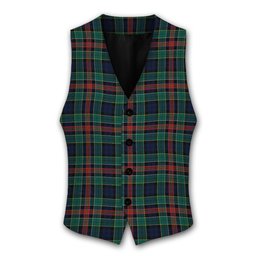 ScotsTee Shop Scottish Allison Modern Tartan Waistcoat Sleeveless Suit Vest