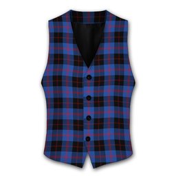 ScotsTee Shop Scottish Angus Modern Tartan Waistcoat Sleeveless Suit Vest