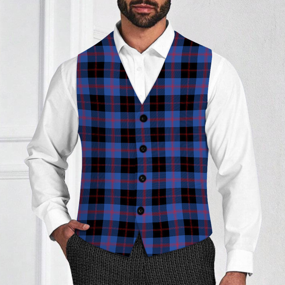 ScotsTee Shop Scottish Angus Modern Tartan Waistcoat Sleeveless Suit Vest