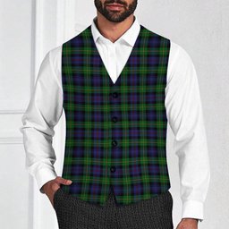 ScotsTee Shop Scottish Baillie (Fencibles) Tartan Waistcoat Sleeveless Suit Vest