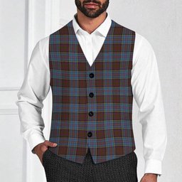 ScotsTee Shop Scottish Anderson Highland Society of London Tartan Waistcoat Sleeveless Suit Vest