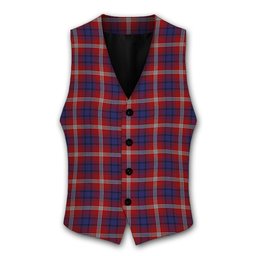 ScotsTee Shop Scottish Ainslie Tartan Waistcoat Sleeveless Suit Vest
